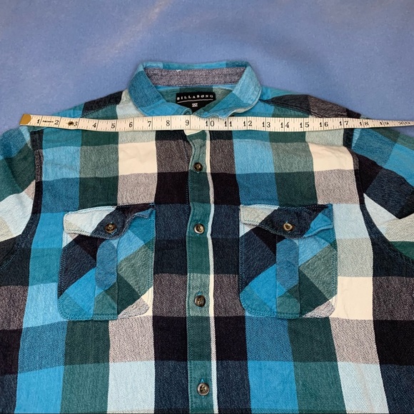 Billabong Men's Box Flannel Button down shirt  size M - Picture 11 of 13